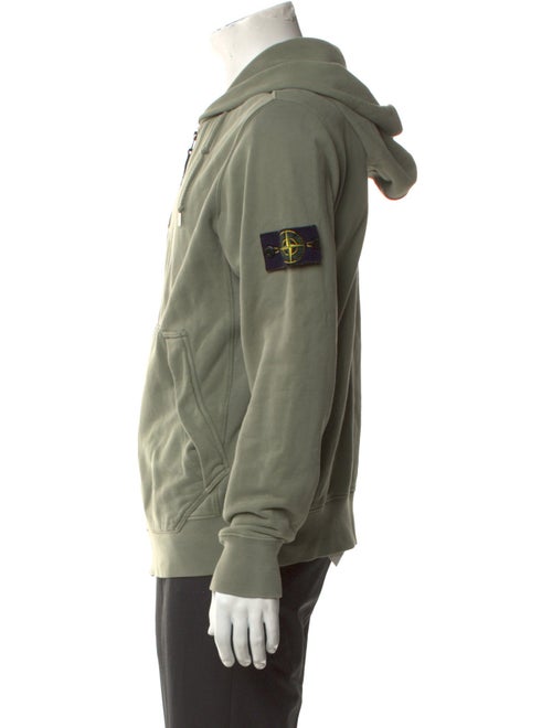 Stone Island V-Neck Long Sleeve Hoodie
