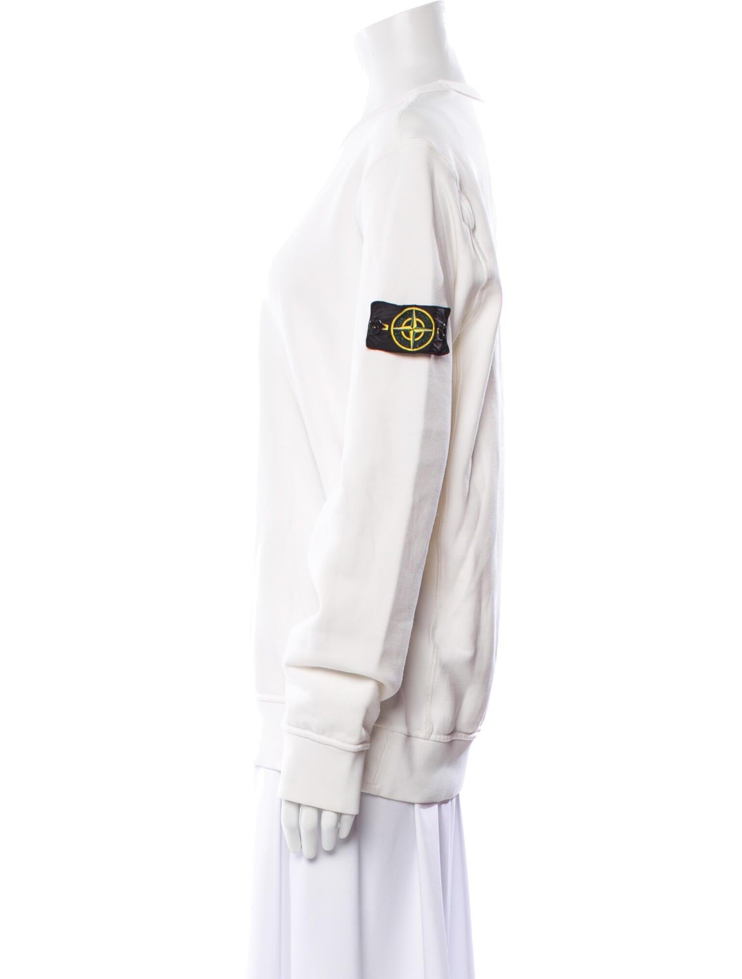 Stone Island Crew Neck Long Sleeve Sweatshirt