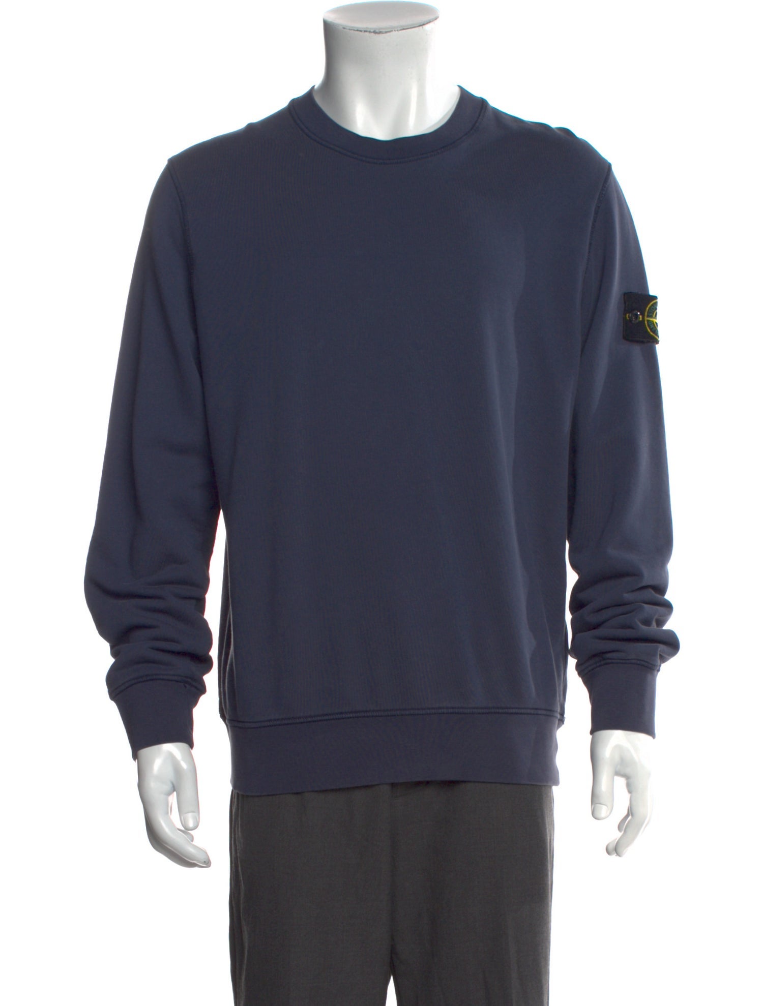 Stone Island Graphic Print Crew Neck Sweatshirt