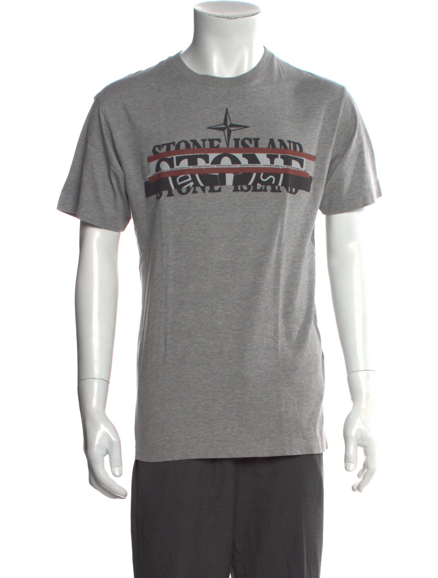 Stone Island Graphic Print Crew Neck T-Shirt