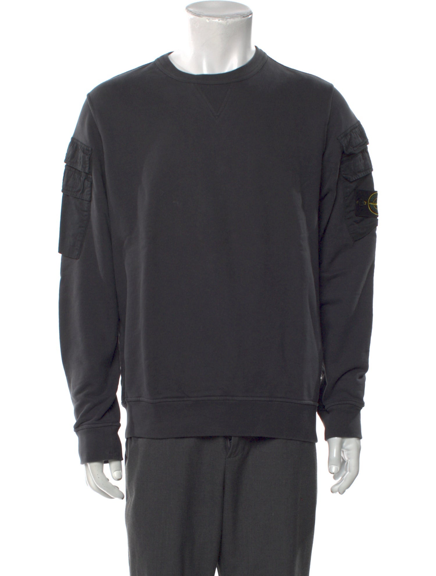 Stone Island Crew Neck Long Sleeve Sweatshirt