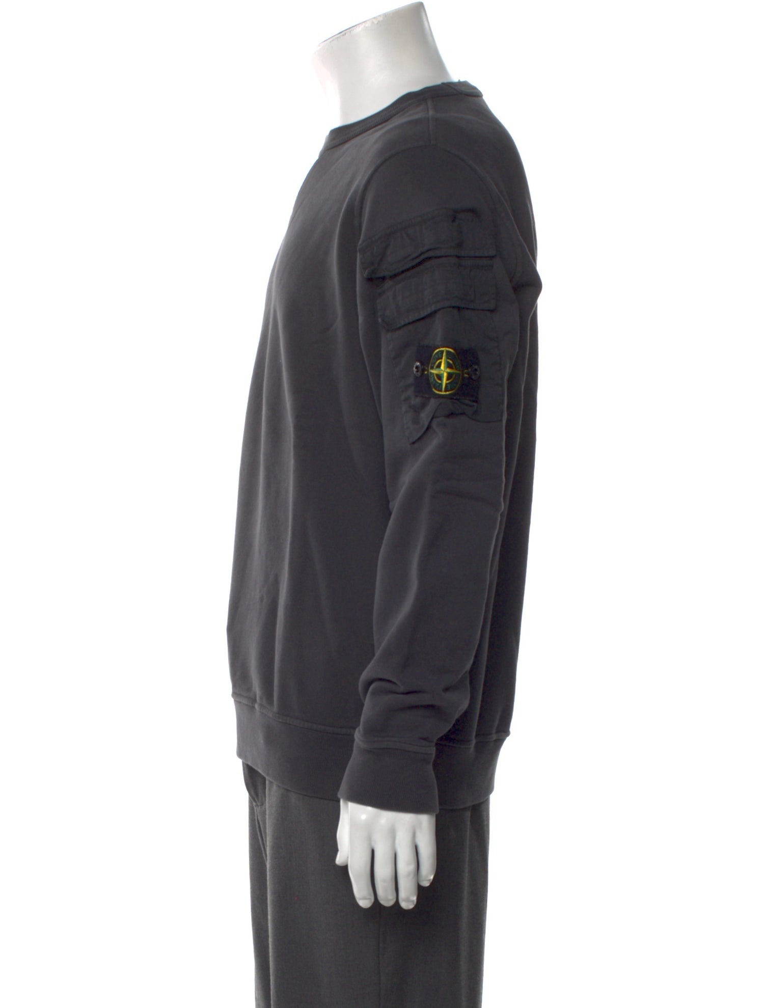 Stone Island Crew Neck Long Sleeve Sweatshirt