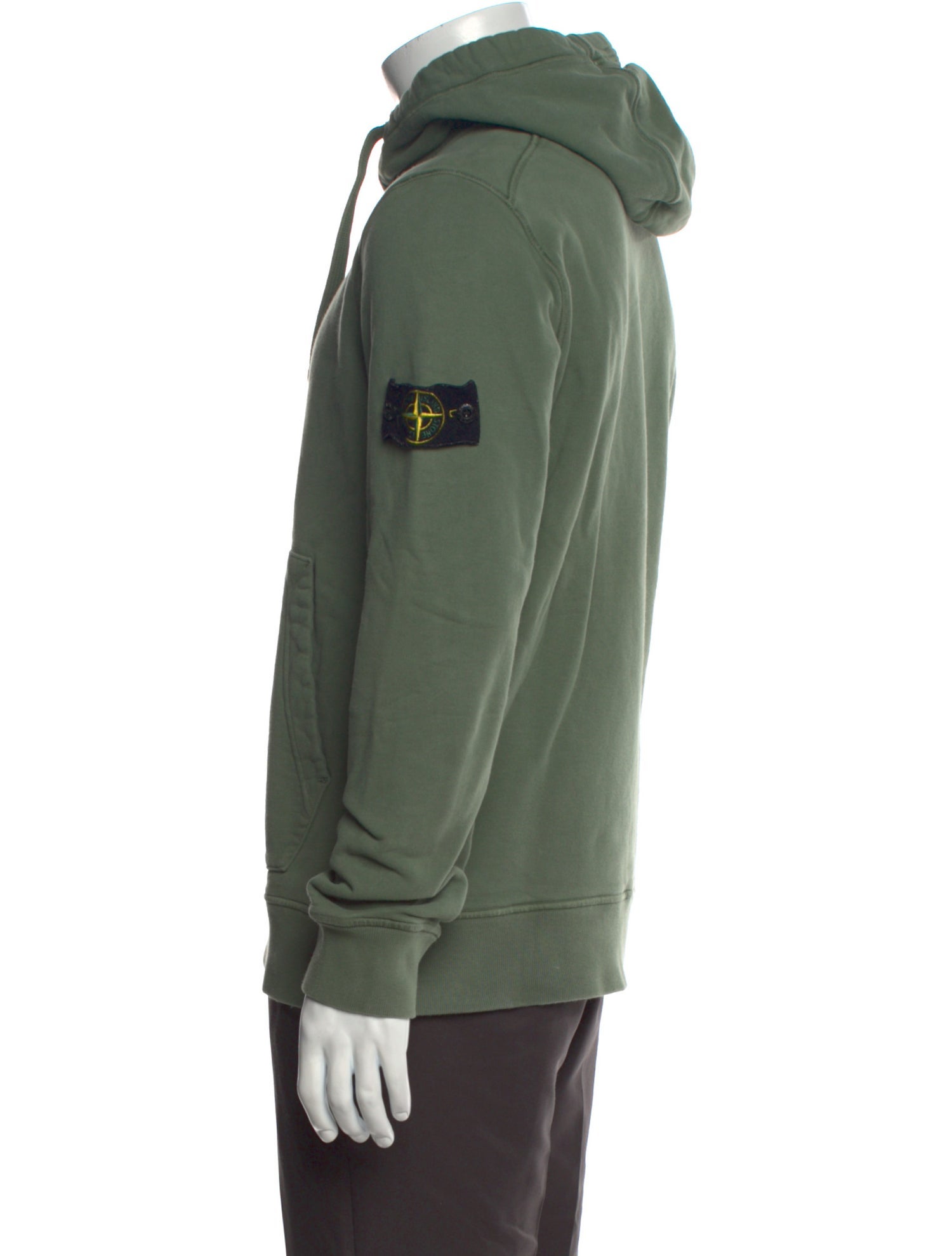 Stone Island Crew Neck Long Sleeve Hoodie