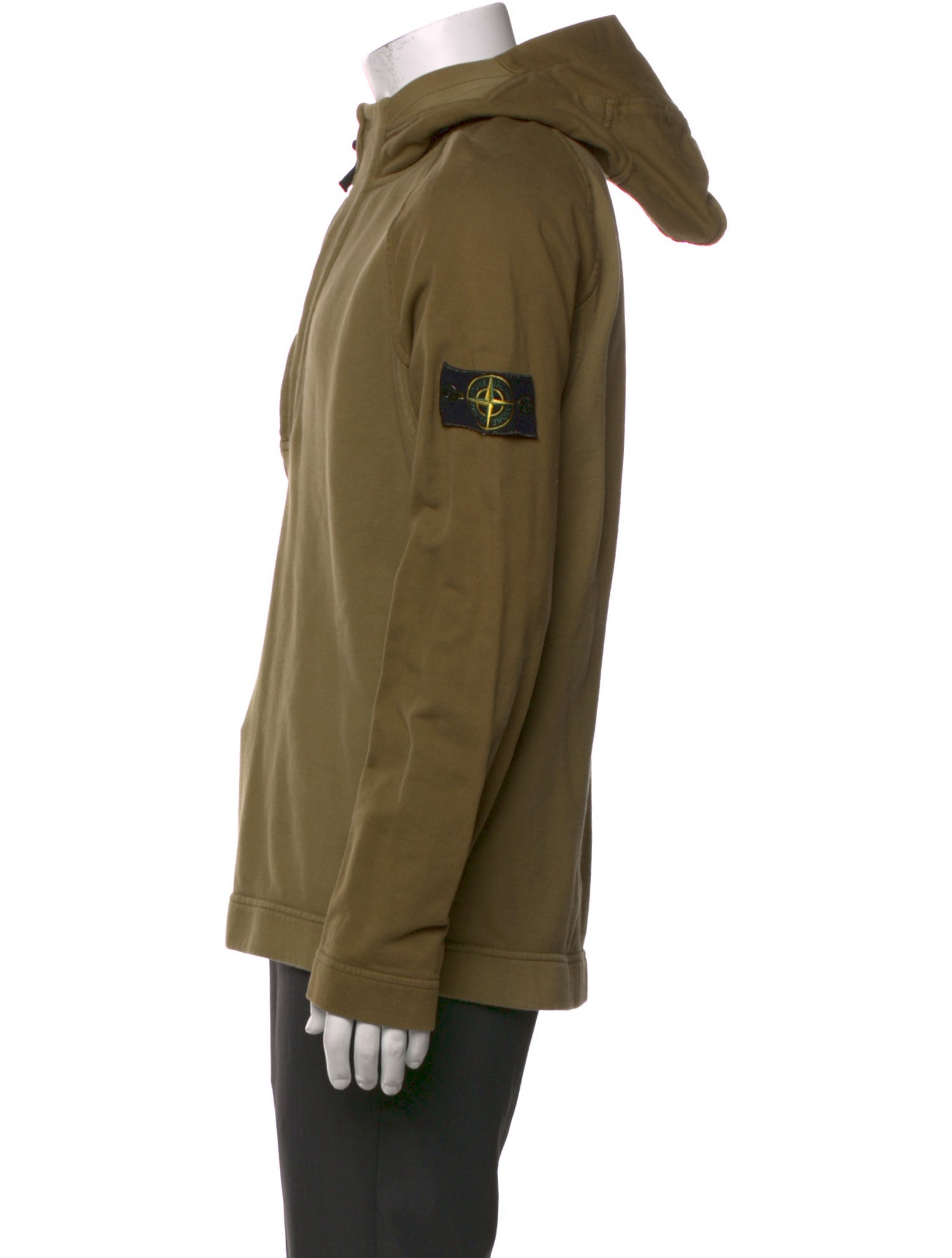 Stone Island Mock Neck Long Sleeve Hoodie