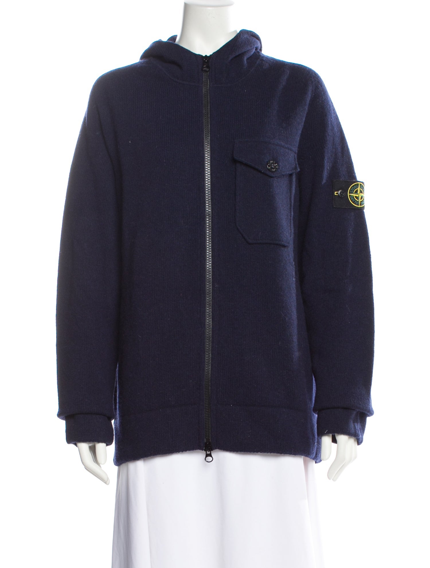 Stone Island Wool Crew Neck Sweatshirt