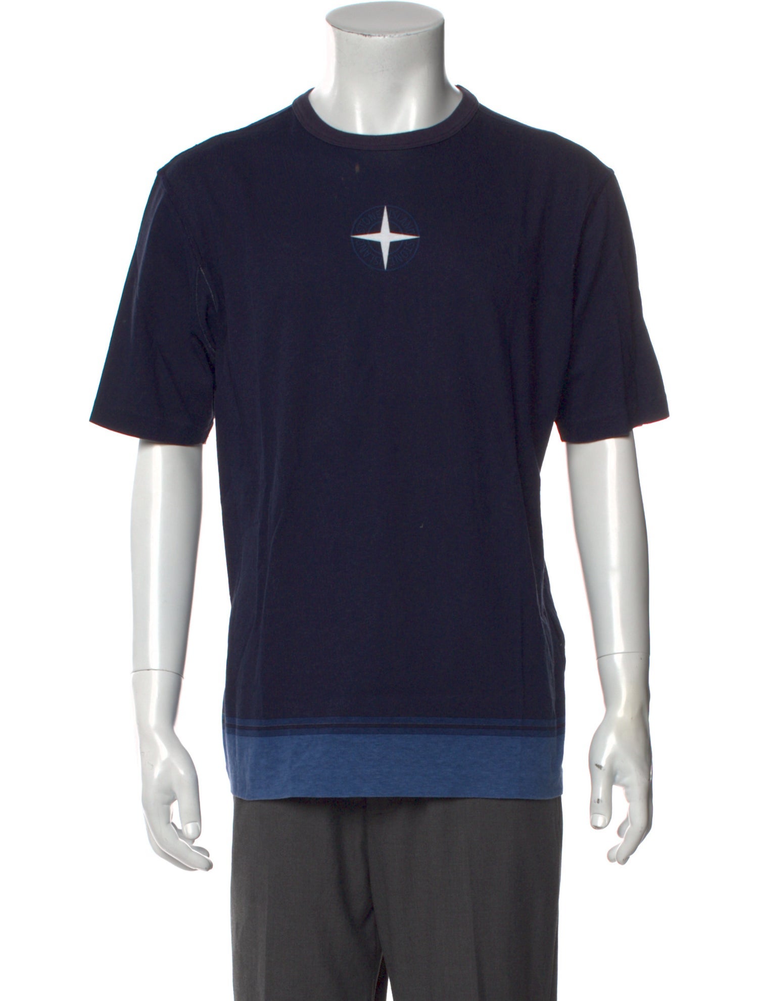 Stone Island Graphic Print Crew Neck T-Shirt