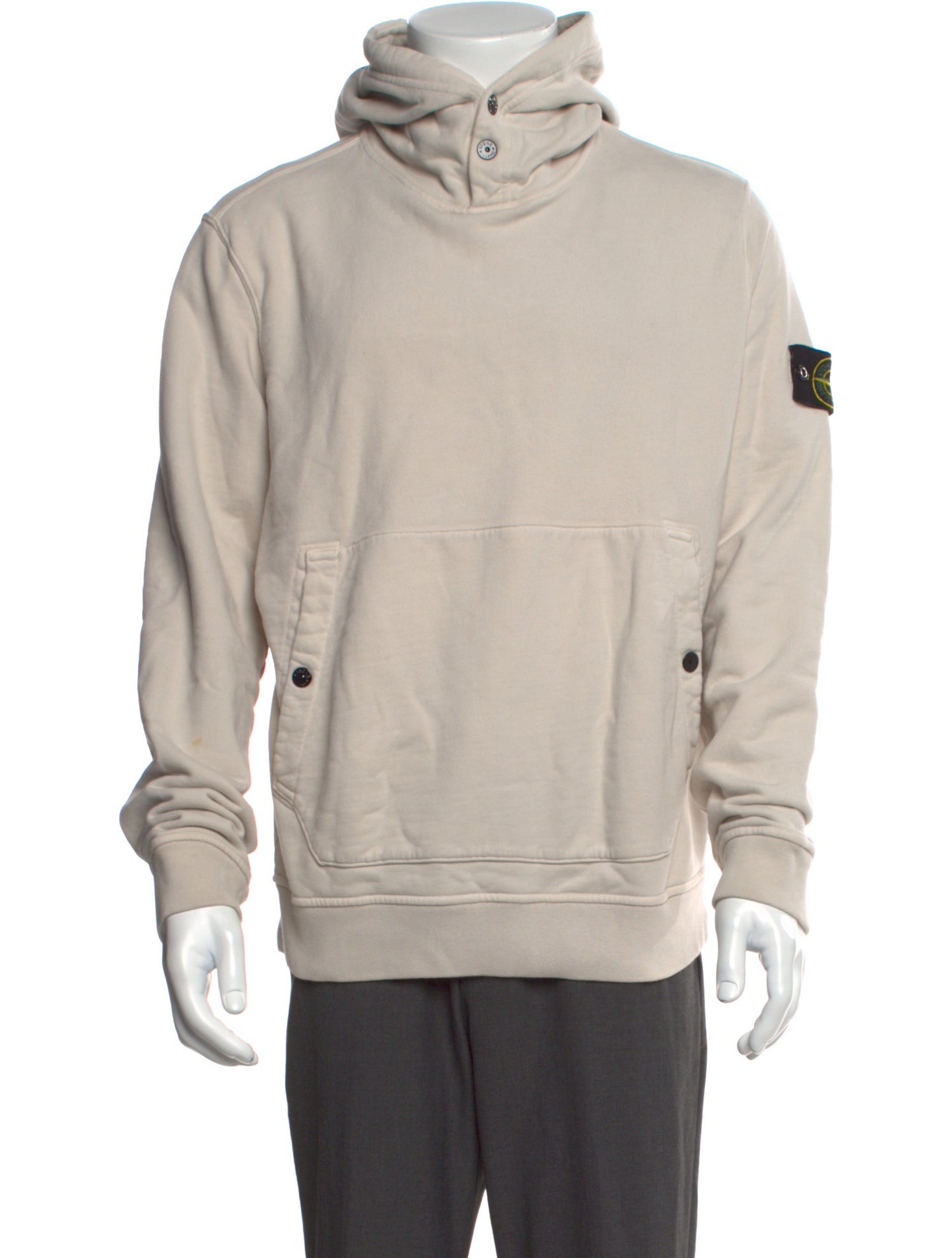 Stone Island Crew Neck Long Sleeve Hoodie