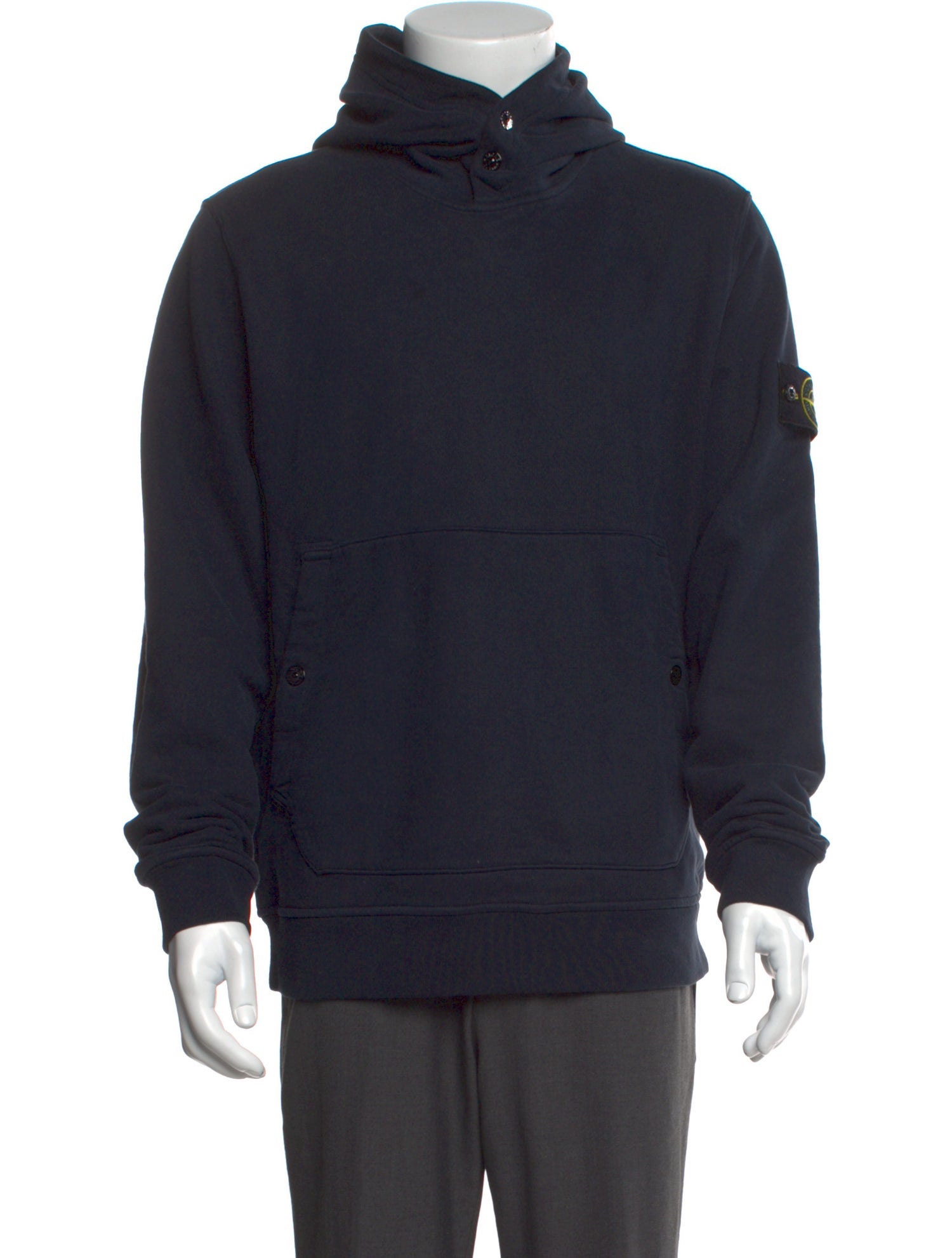 Stone Island Mock Neck Long Sleeve Hoodie