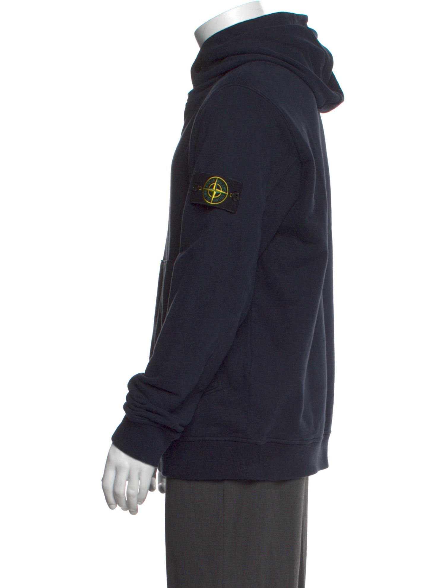 Stone Island Mock Neck Long Sleeve Hoodie
