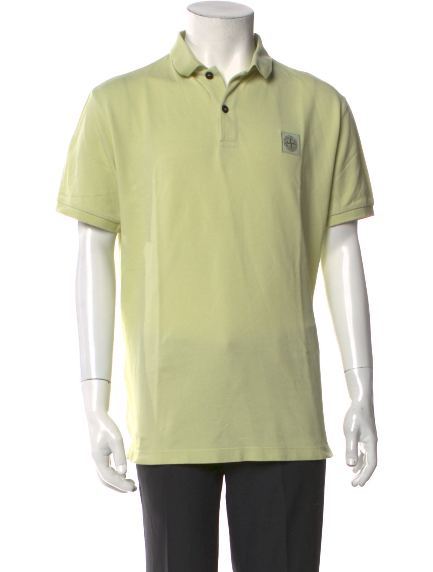 Stone Island Collar Short Sleeve Polo Shirt