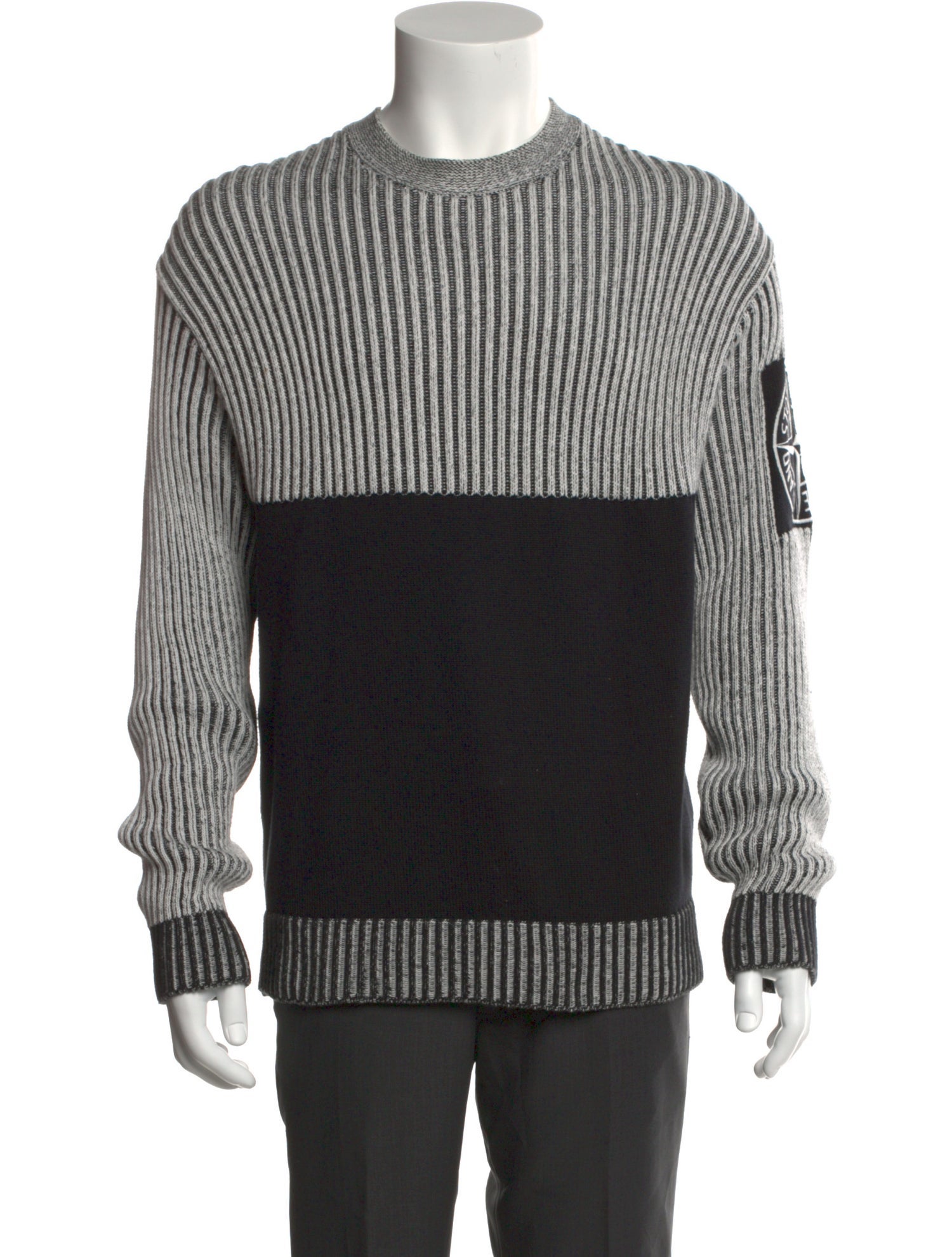 Stone Island Striped Crew Neck Pullover
