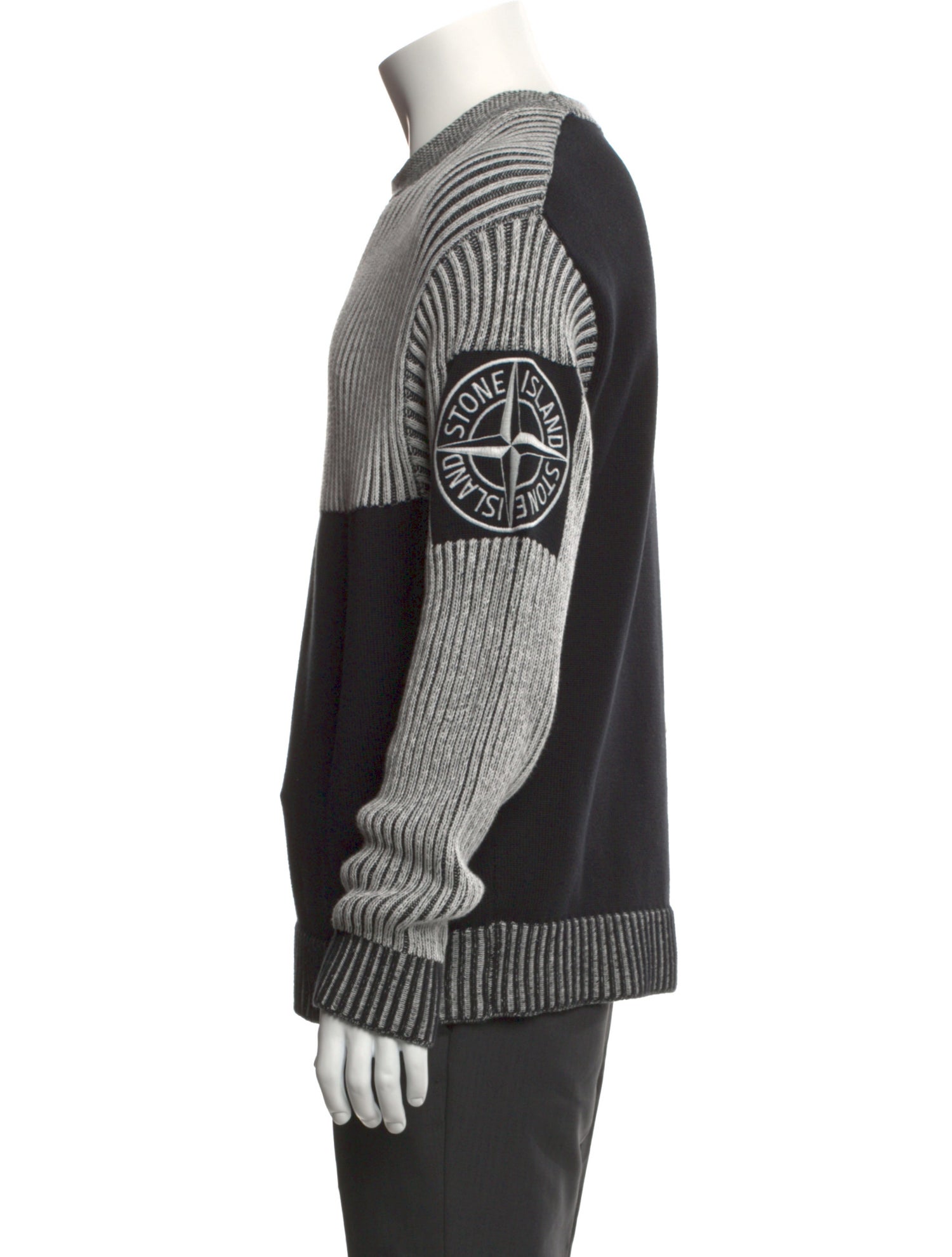 Stone Island Striped Crew Neck Pullover