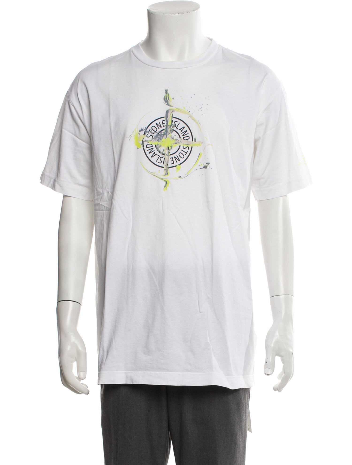 Stone Island Graphic Print Crew Neck T-Shirt