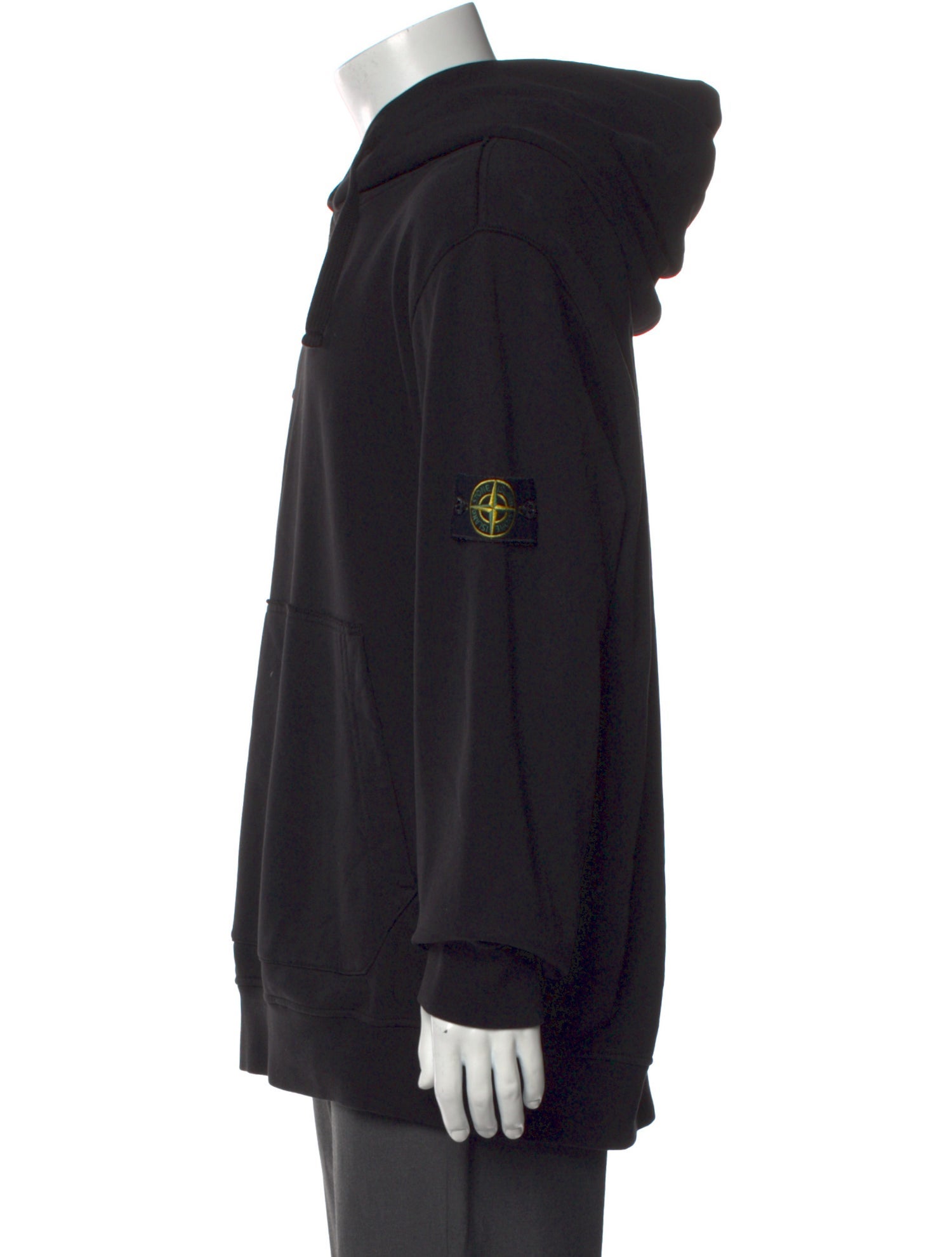 Stone Island Crew Neck Long Sleeve Hoodie