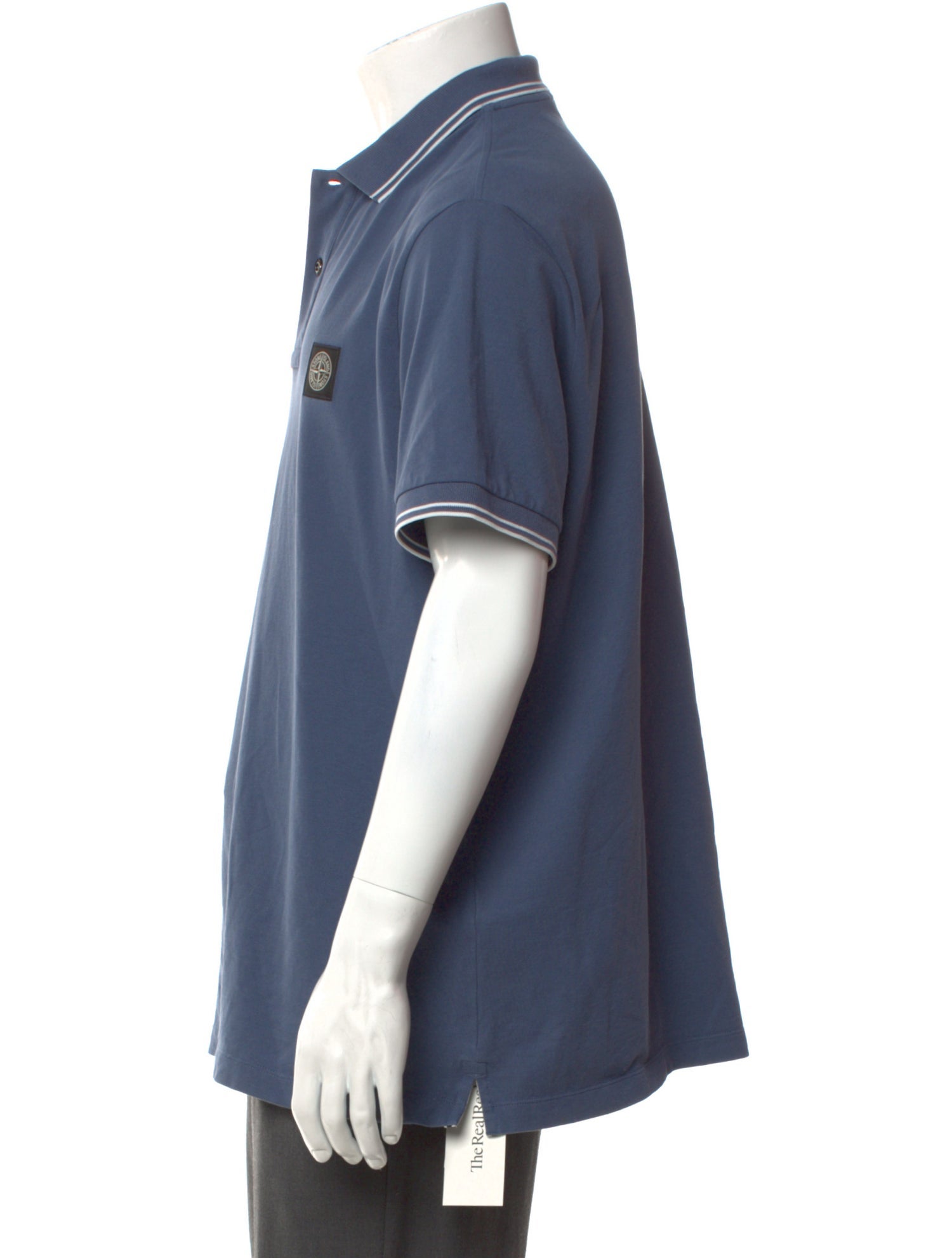 Stone Island Collar Short Sleeve Polo Shirt