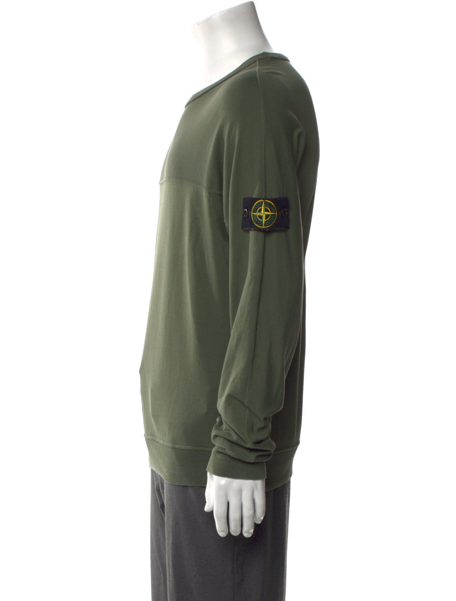 Stone Island Crew Neck Long Sleeve T-Shirt