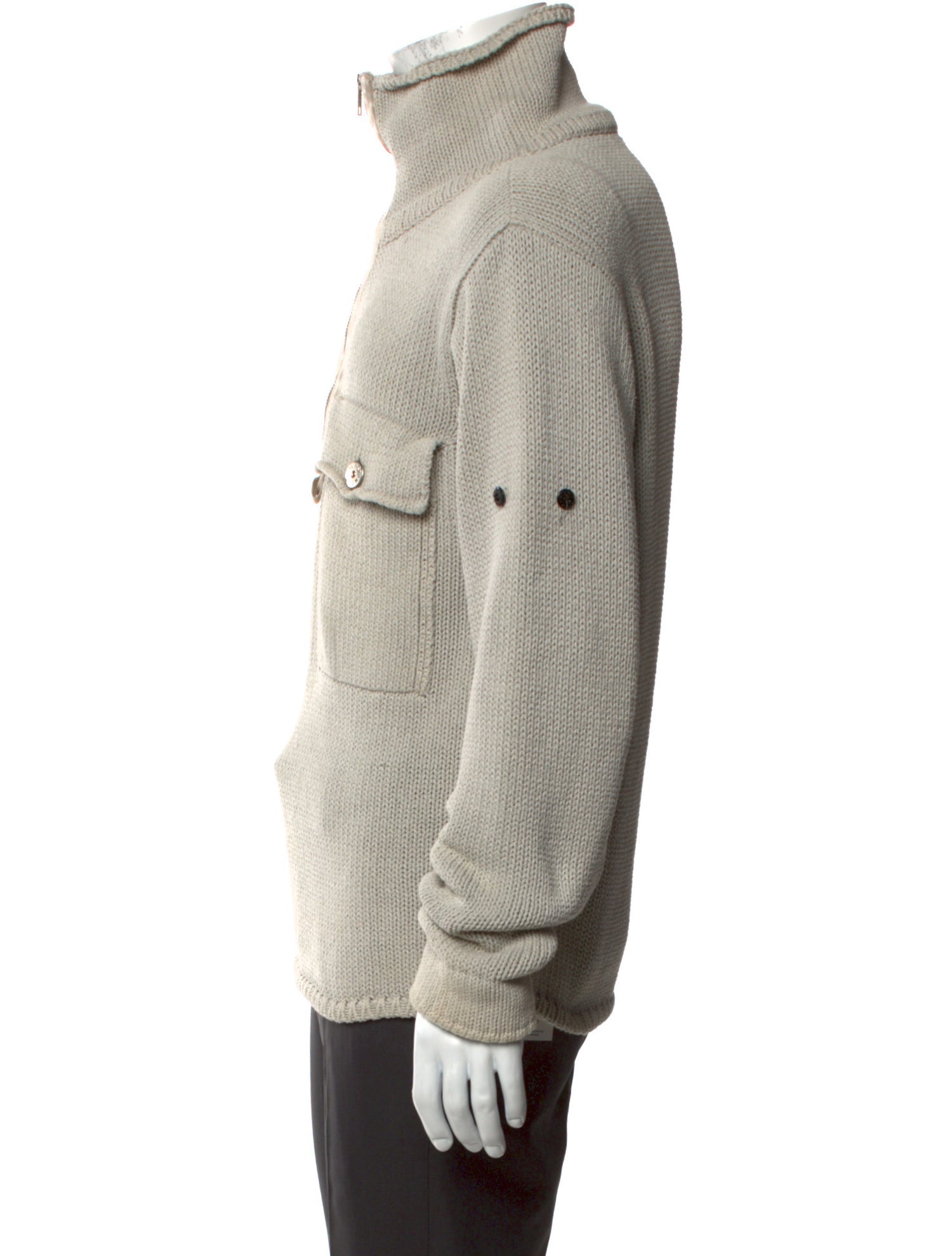 Stone Island Vintage Late 1980's - Early 1990's Polo Sweater