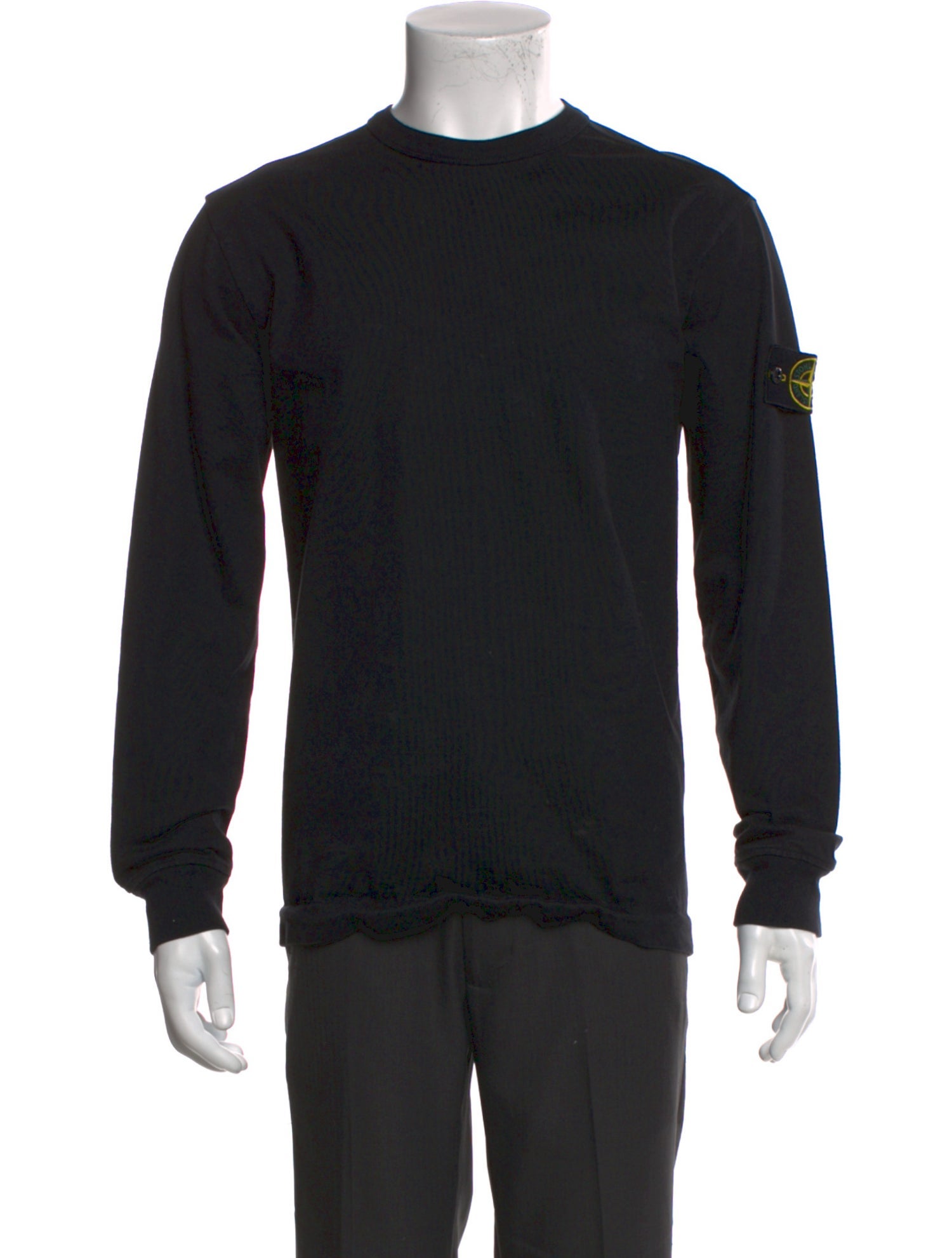 Stone Island Crew Neck Long Sleeve T-Shirt