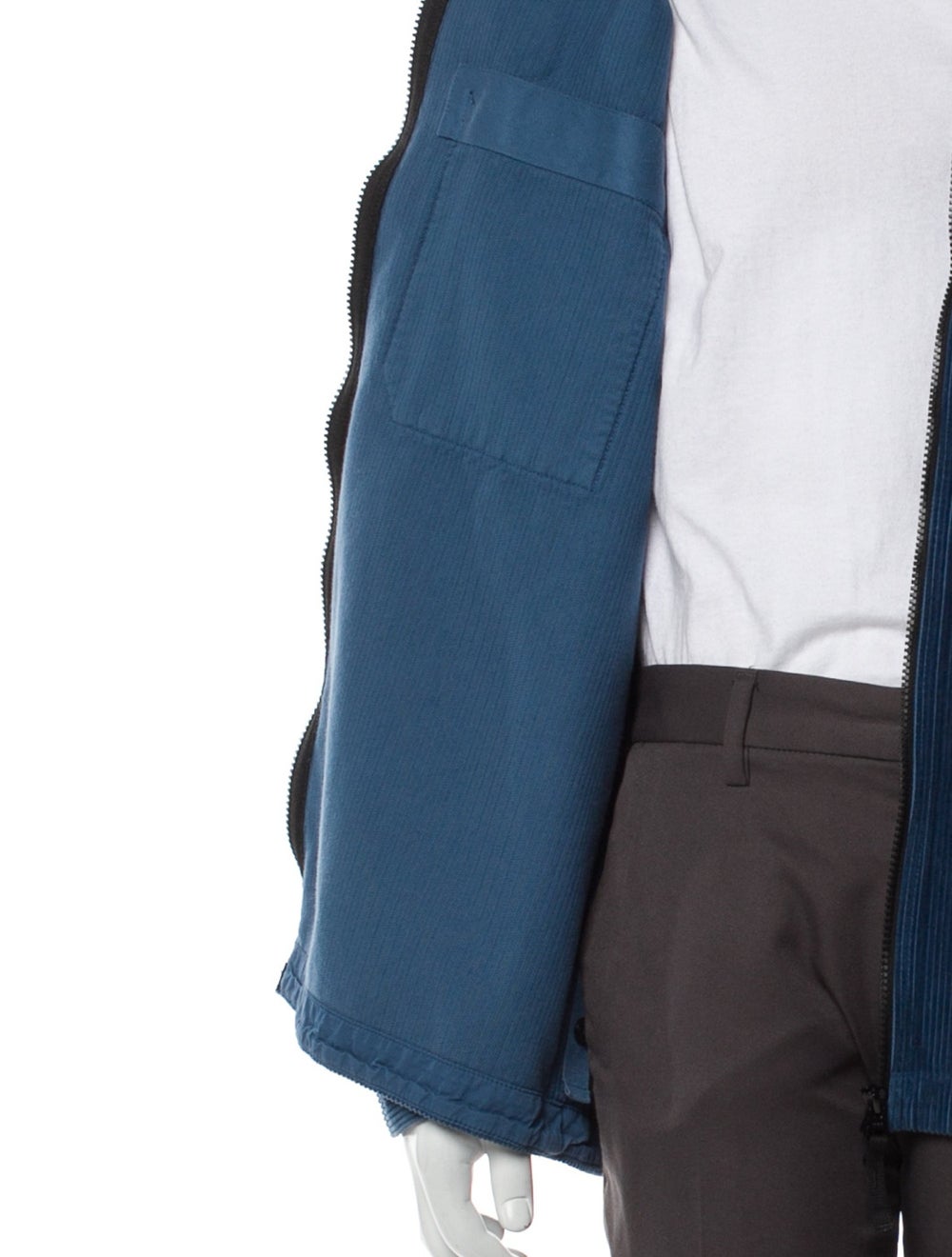 Stone Island Jacket Blue Collar Patch Pockets - image 4