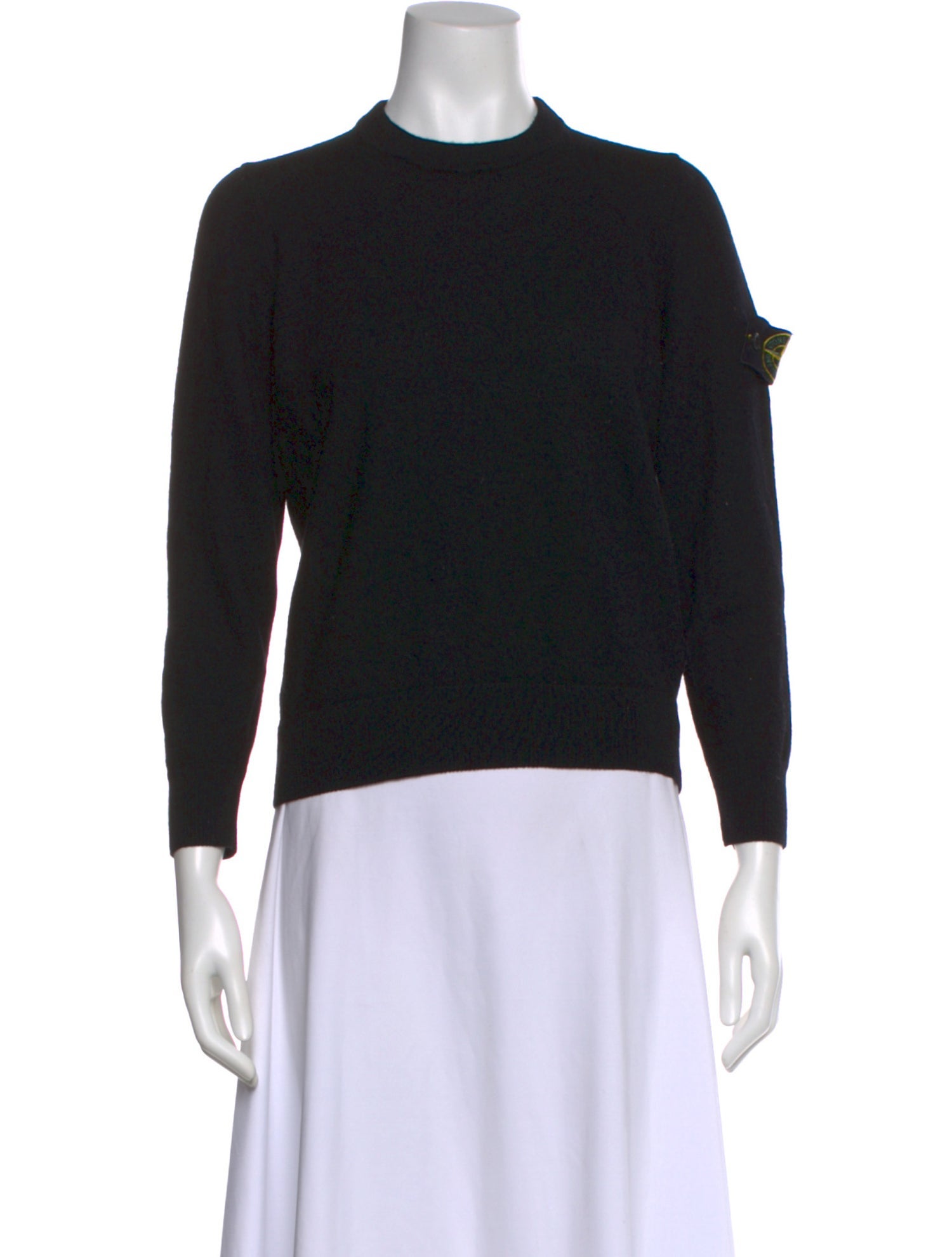 Stone Island Wool Mock Neck Sweatshirt