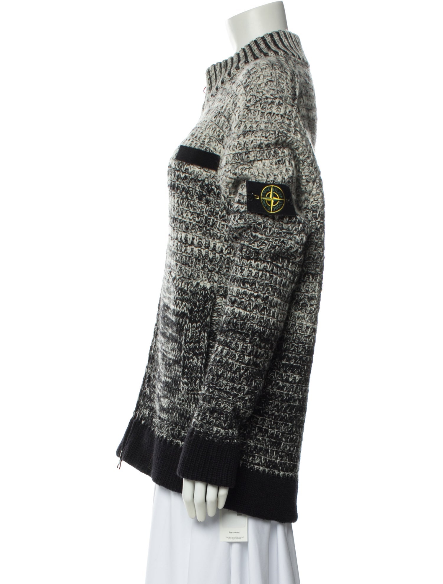 Stone Island Wool Tweed Pattern Sweater