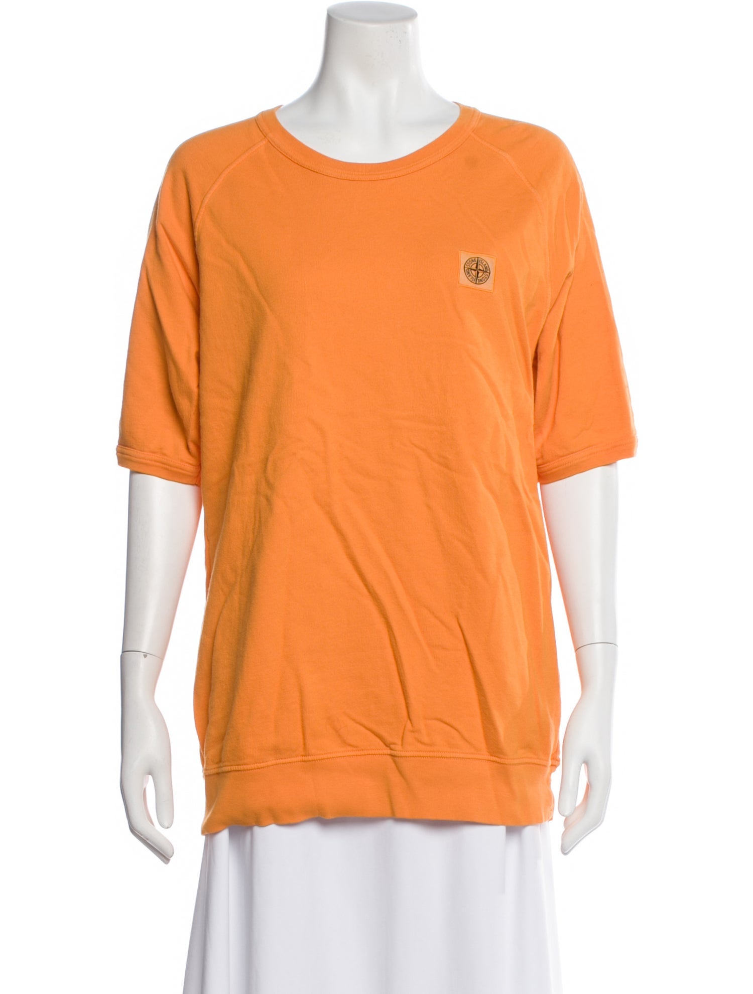 Stone Island Crew Neck Short Sleeve Sweatshirt