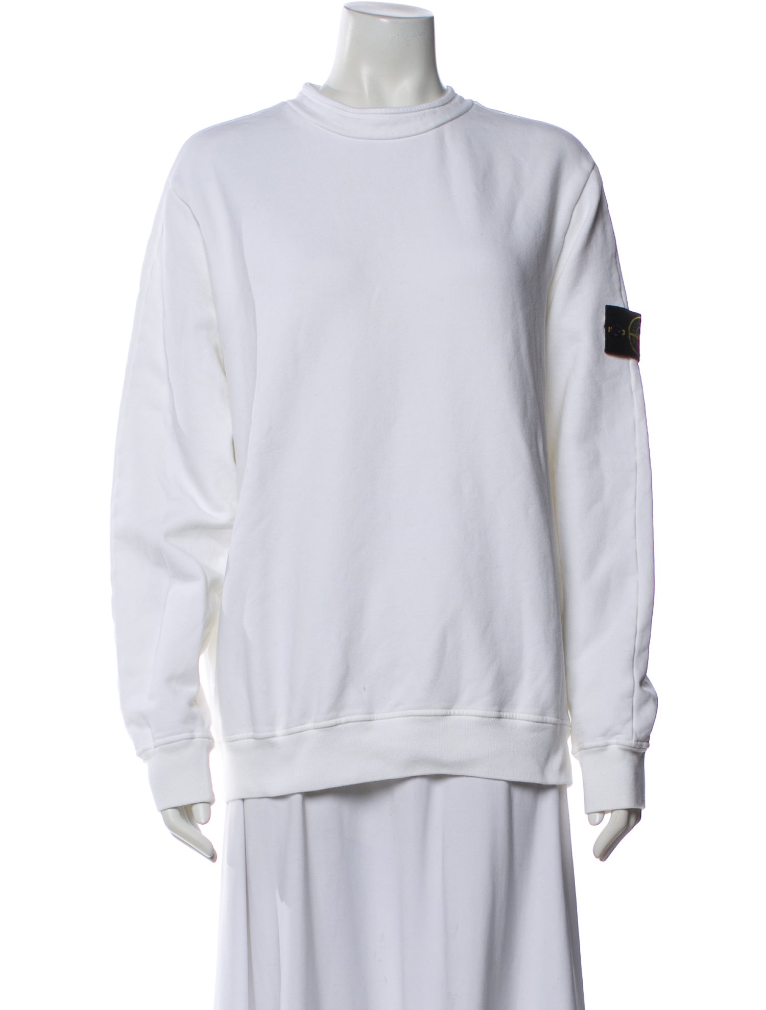 Stone Island Crew Neck Long Sleeve Sweatshirt