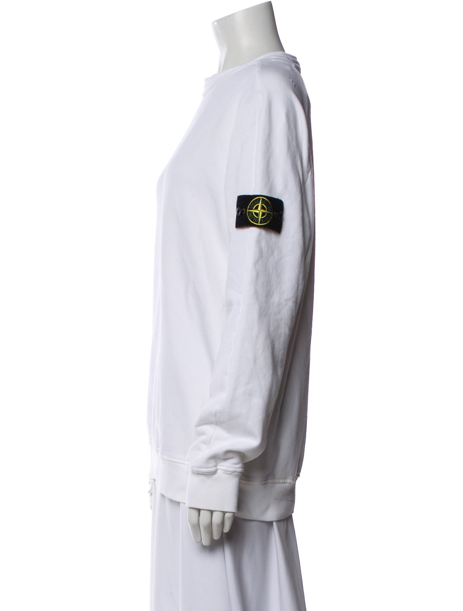 Stone Island Crew Neck Long Sleeve Sweatshirt