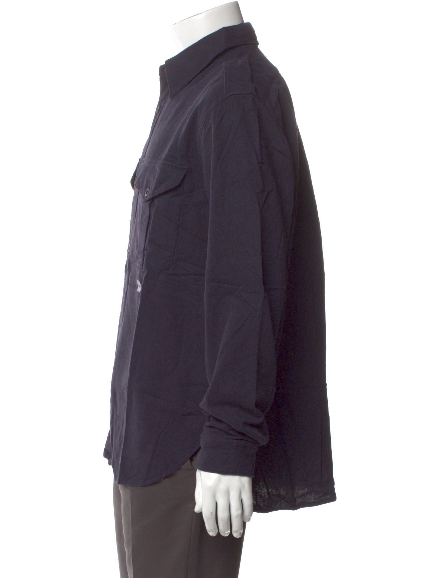 Stone Island Vintage Long Sleeve Western Shirt - Blue Casual 