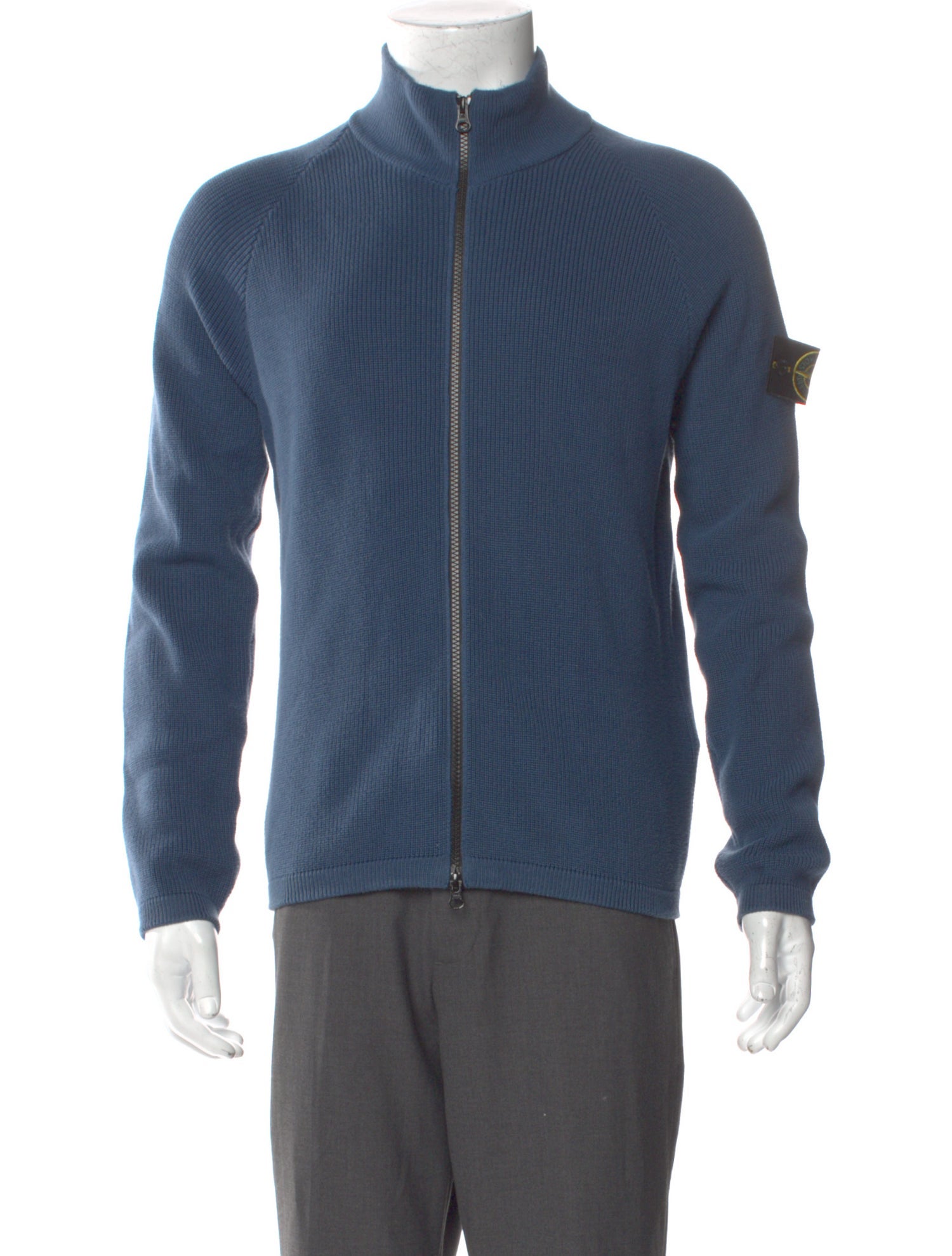 Stone Island Mock Neck Long Sleeve Cardigan