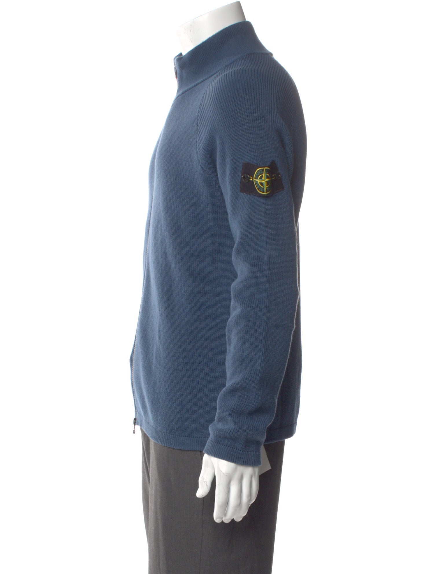 Stone Island Mock Neck Long Sleeve Cardigan