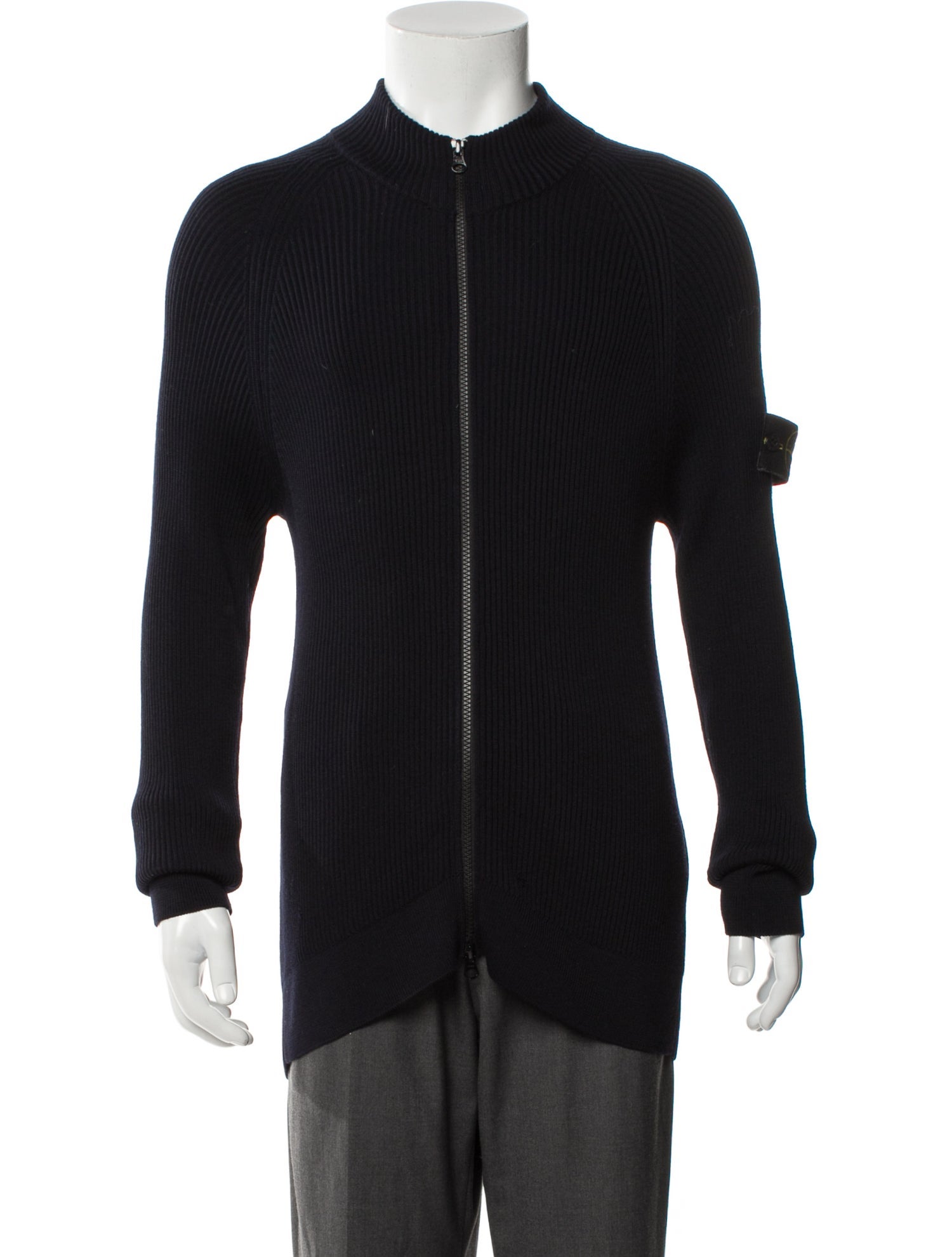 Stone Island Mock Neck Long Sleeve Cardigan