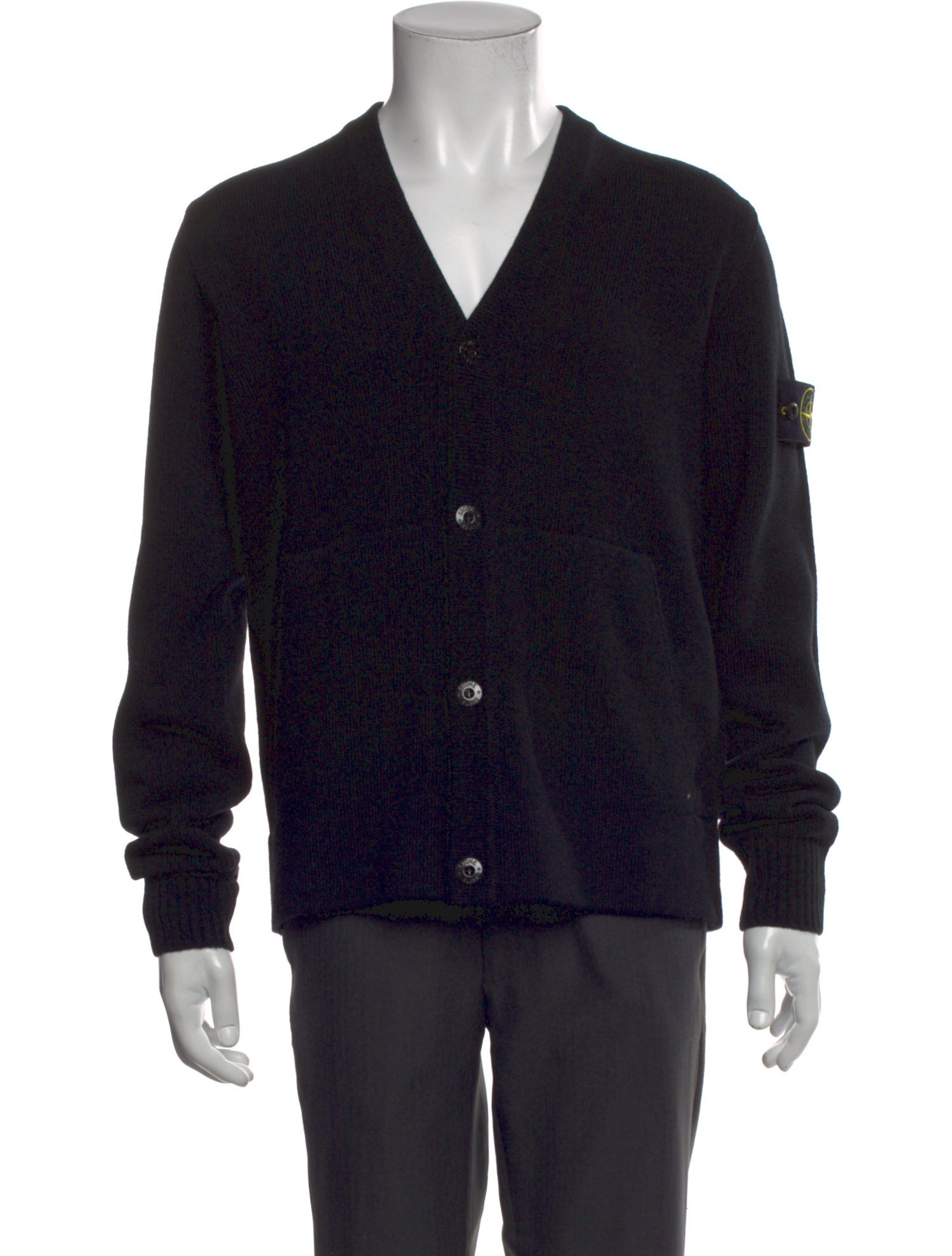 Stone Island Virgin Wool V-Neck Cardigan w/ Tags