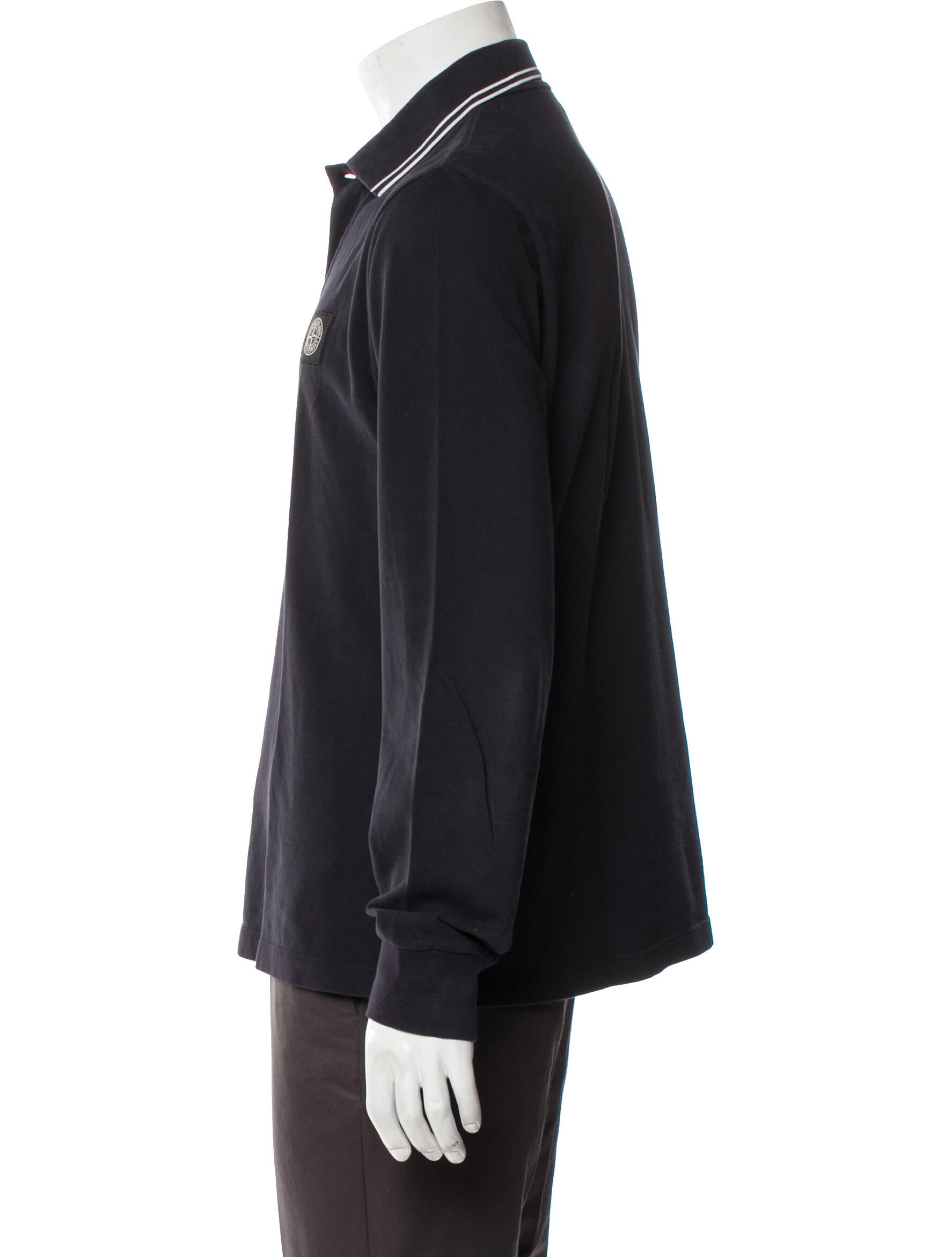 Stone Island Collar Long Sleeve T-Shirt