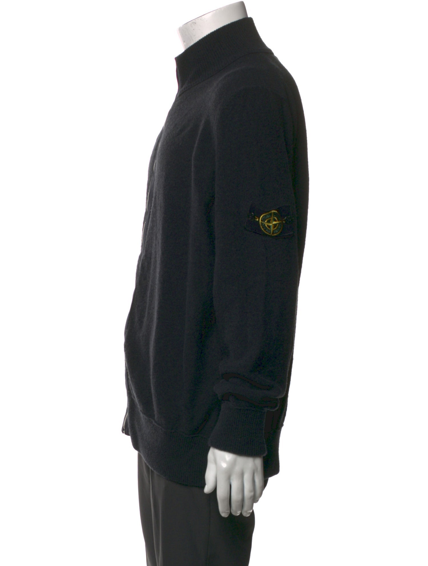 Stone Island Mock Neck Long Sleeve Cardigan