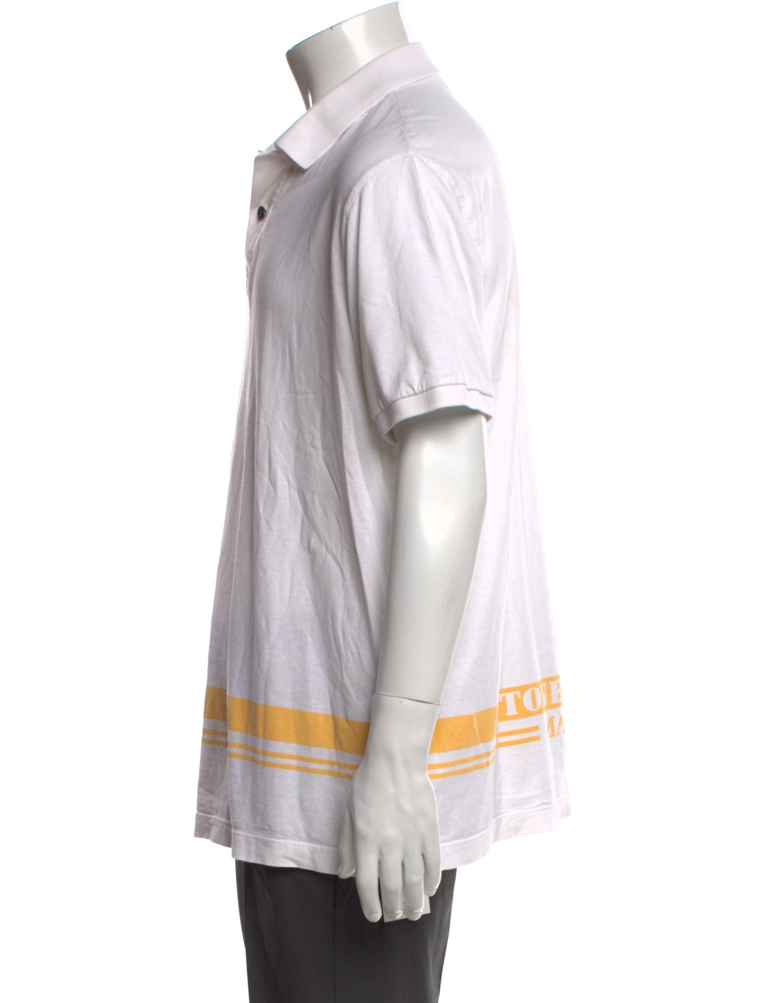 Stone Island Striped Collar Polo Shirt