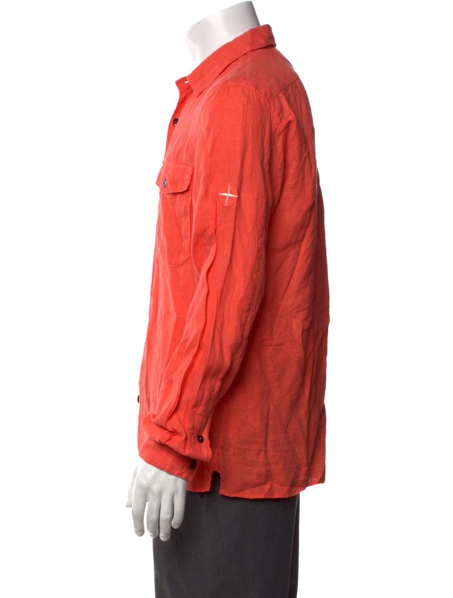 Stone Island Linen Long Sleeve Shirt