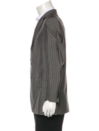 Isaia Striped Wool & Silk Blazer