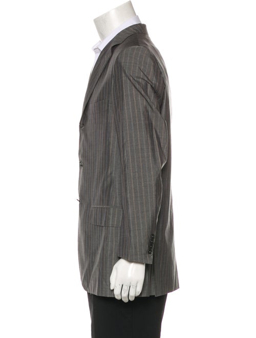 Isaia Striped Wool & Silk Blazer