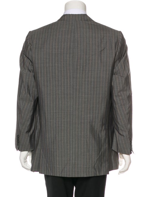 Isaia Striped Wool & Silk Blazer