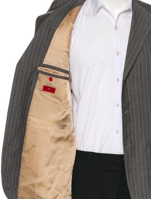 Isaia Striped Wool & Silk Blazer