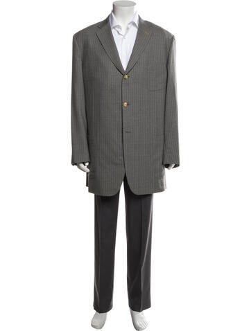 Isaia Suiting Striped Blazer Us40, It50 | L