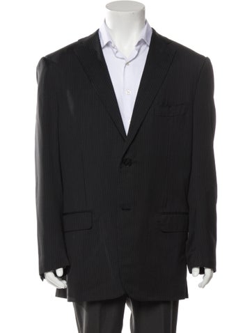 Isaia Suiting Striped Blazer Us46, It56 | XXL