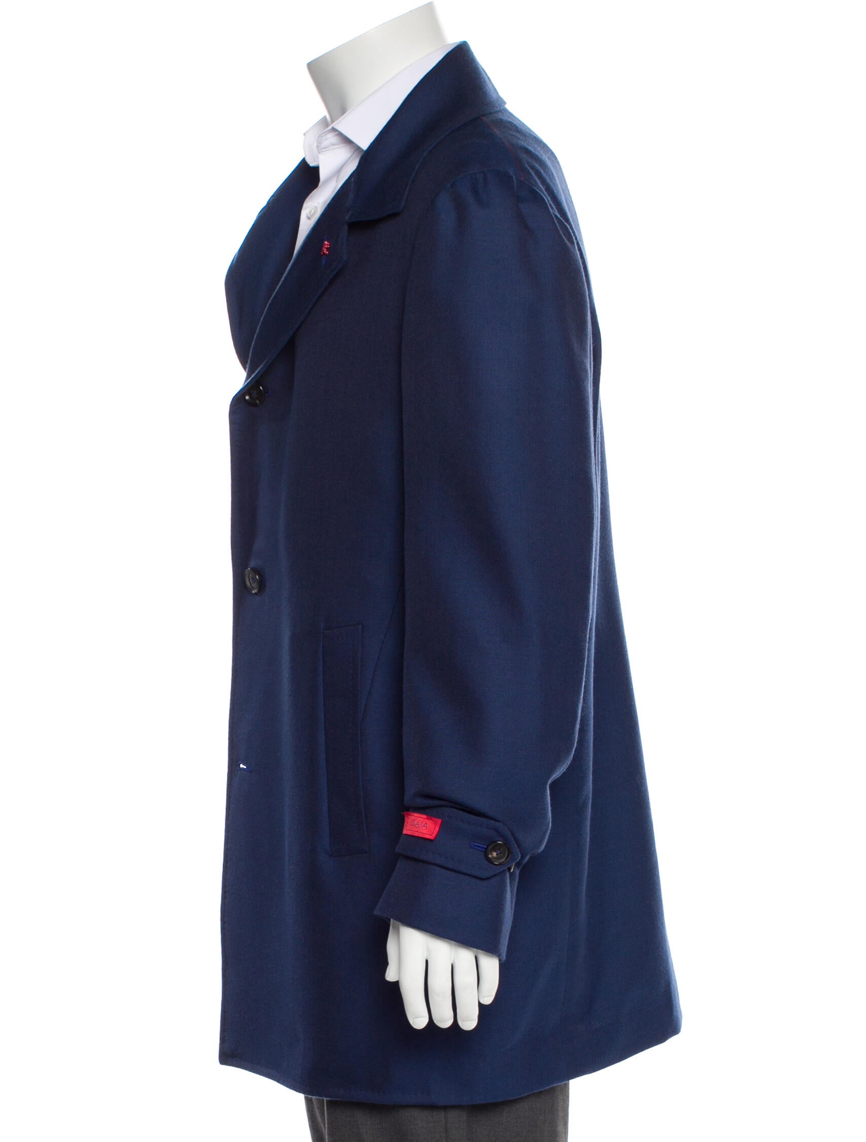 Isaia Wool Overcoat