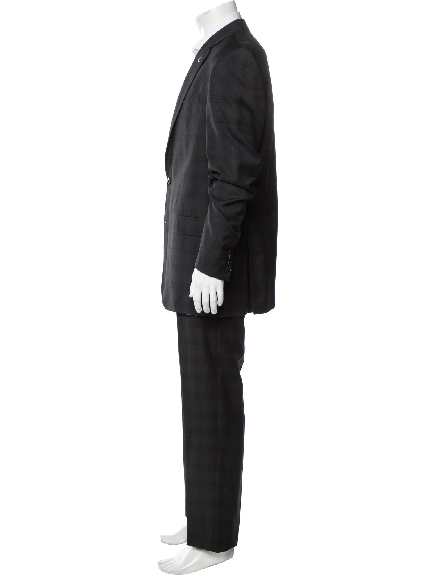 Ted Baker Wool Plaid Print Two-Piece Suit