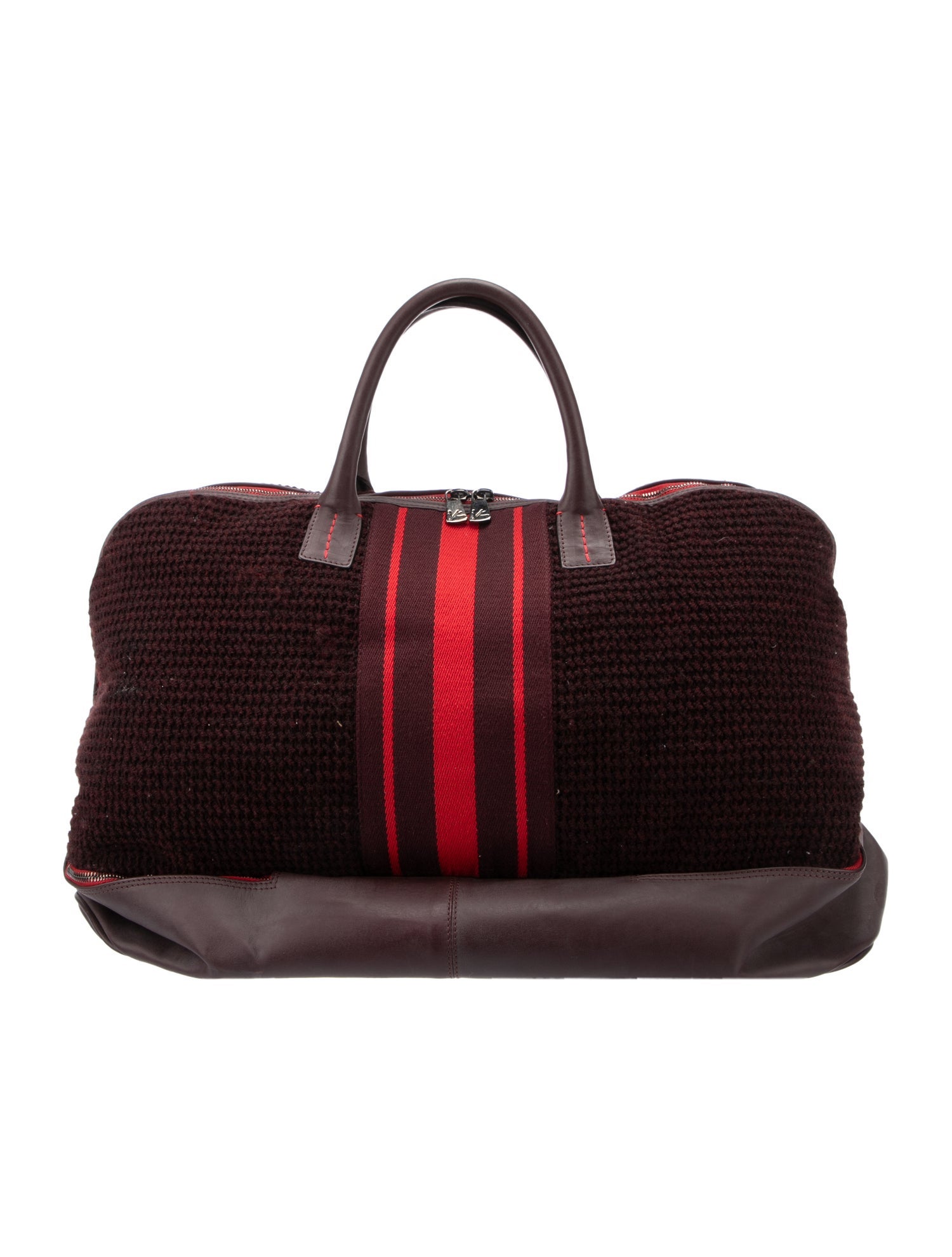Isaia Isaia leather trim carry-on