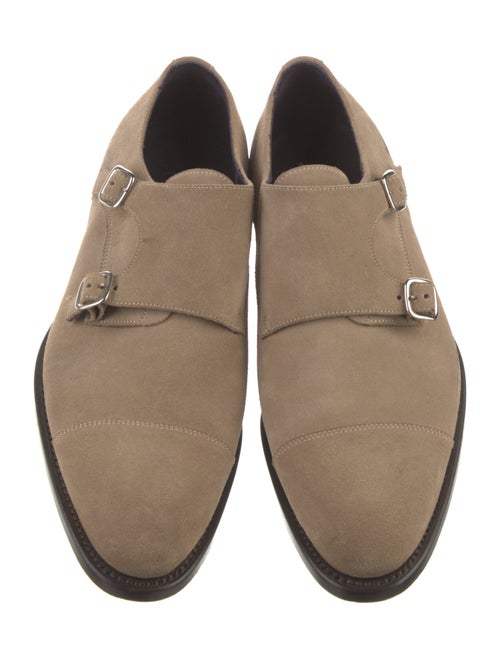 Isaia Suede Monk Straps