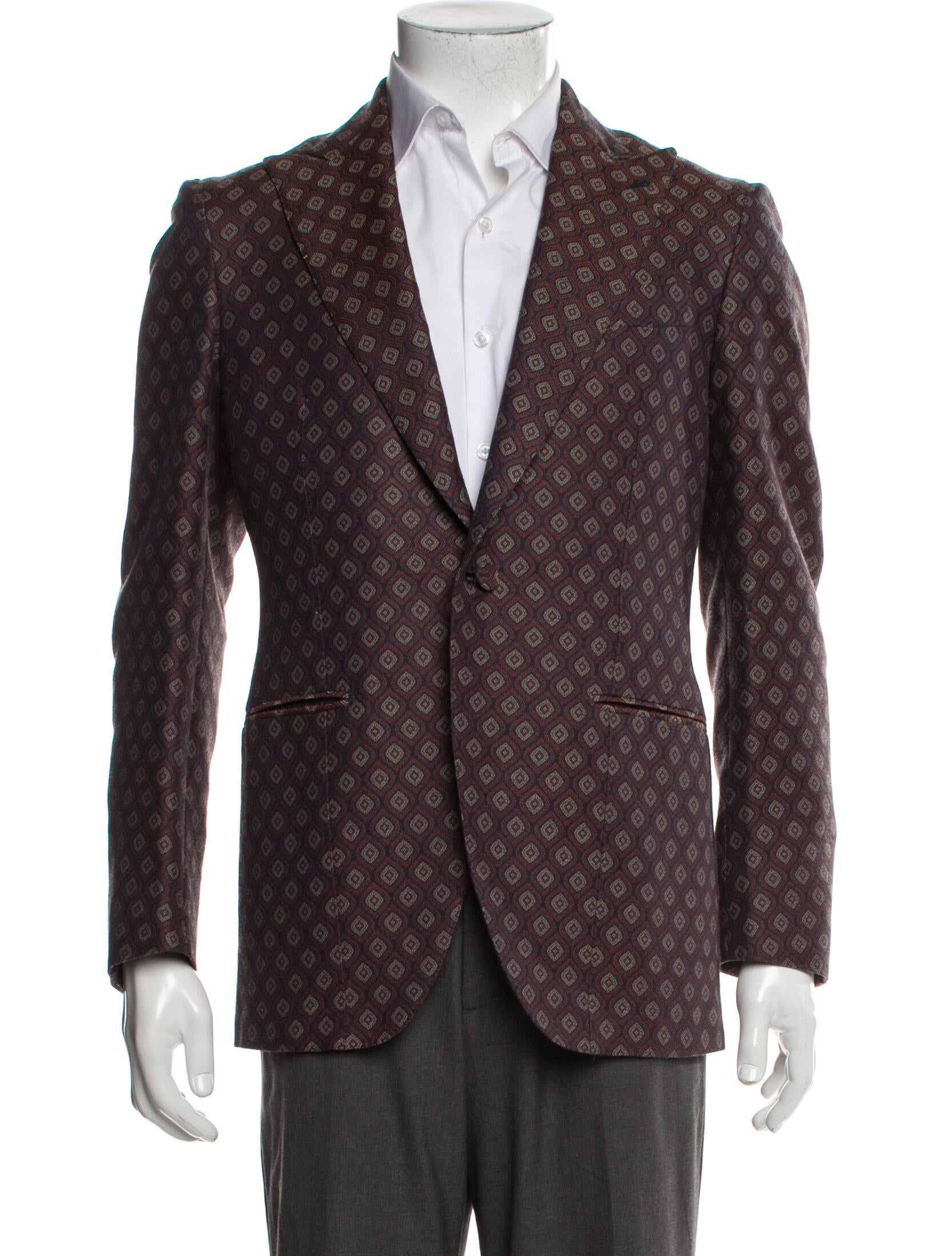 Isaia Printed Blazer
