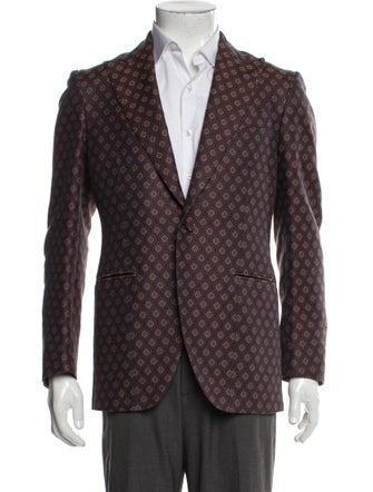 Isaia Printed Blazer