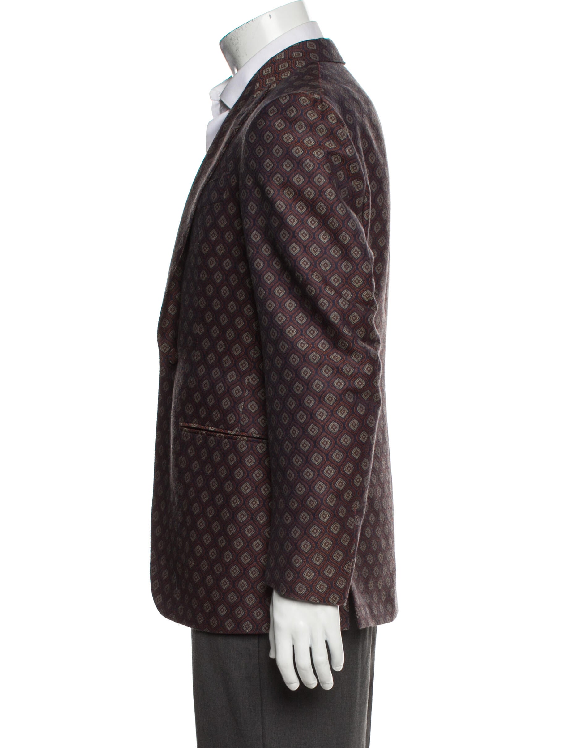 Isaia Printed Blazer